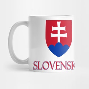 Slovakia - Coat of Arms Design (Slovak Text) Mug